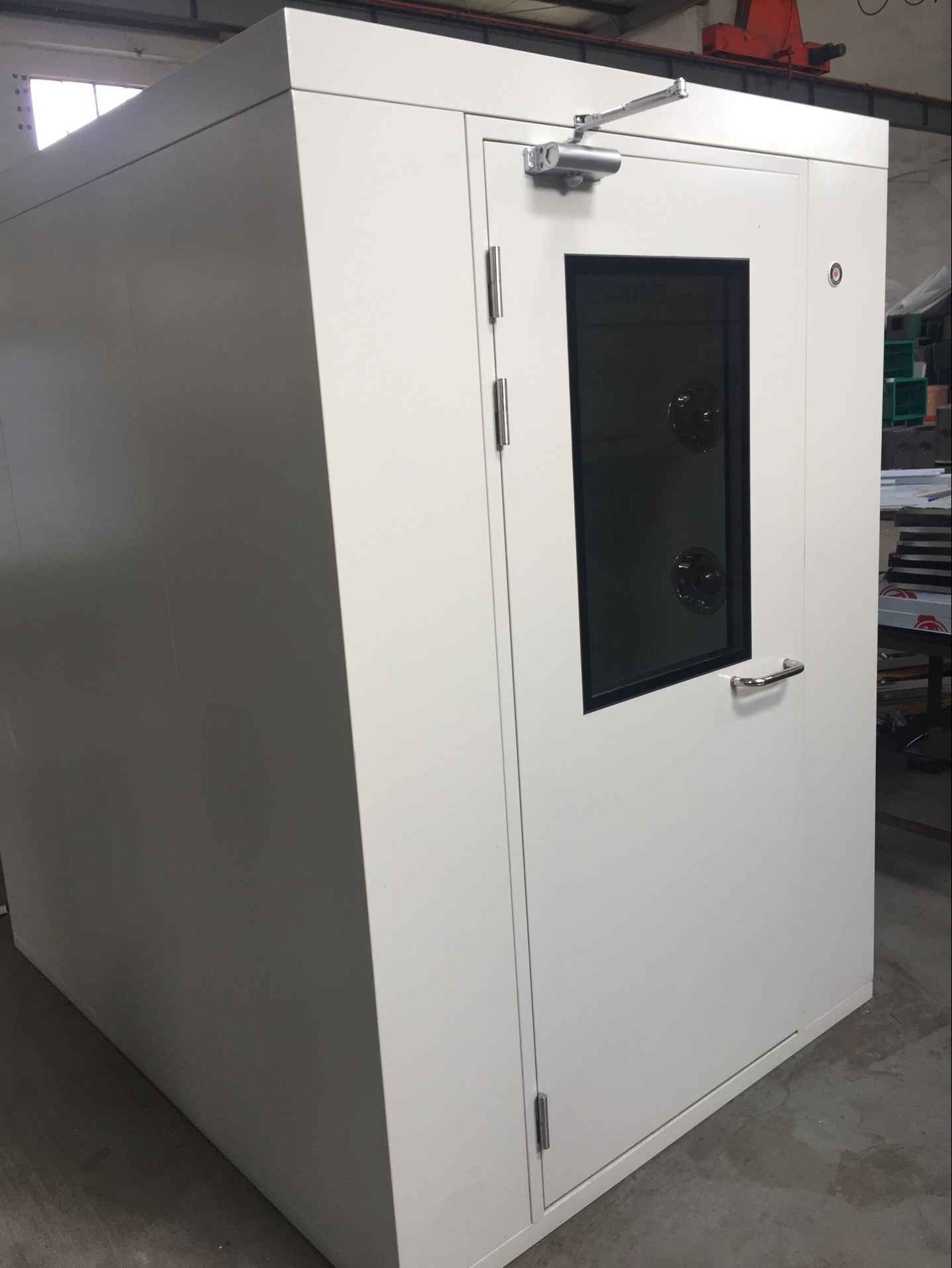 彩鋼板單人雙吹風淋室側面圖 彩鋼板單人雙吹風淋室側面圖